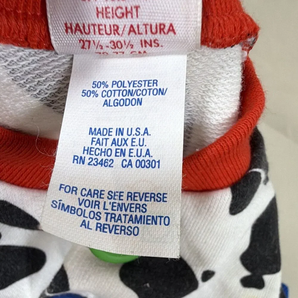 Vintage Buster Brown Baby 12M Cow Print Romper Coveralls Made in USA - 80s?